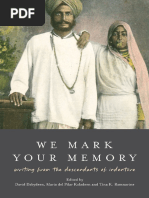 We Mark Your Memory - Writings F - David Dabydeen | PDF