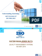 Understanding Knowledge and Awareness of ISO 9001-2015
