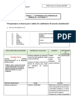 Acciones para Cuidar Los Ambientes