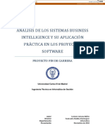 Análisis de Los Sistemas Business Intelligence Y Su Aplicación Práctica en Los Proyectos Software