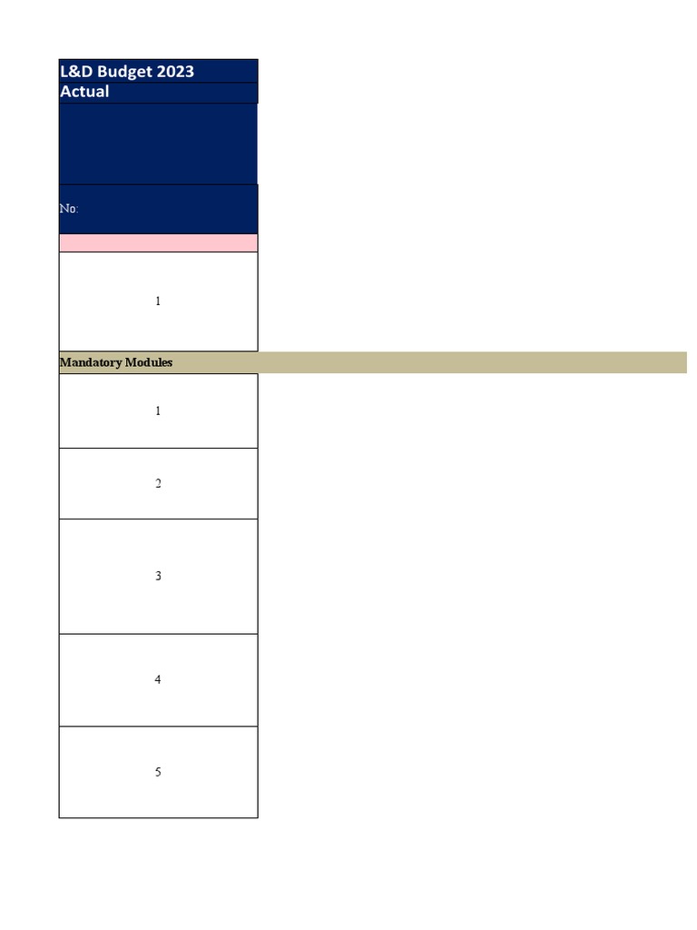 Training Calendar 2023 Pdf