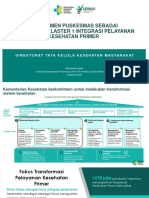 Manajemen Puskesmas Sebagai Bagian Dari Klaster 1 Integrasi Pelayanan Kesehatan Primer