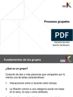 Sesión 10 - Procesos Grupales