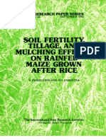 IRPS 66 Soil Fertility, Tillage, and Mulching Effects on Rainfed Maize Grown After Rice