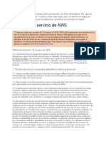 AWS Service Terms - Spanish Translations