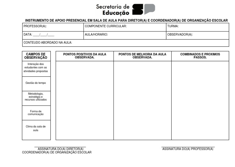 Instrumento de Apoio em Sala de Aula | PDF | Carreira e Crescimento | Arte