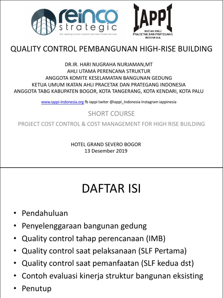Quality Control Bangunan Tinggi | PDF | Komputer