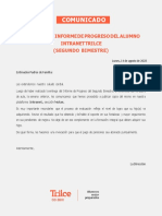 Comunicado-Publicación Informe de Progreso-Iib