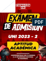 Examen de Admisión 14 de Agosto-Aptitud Academica