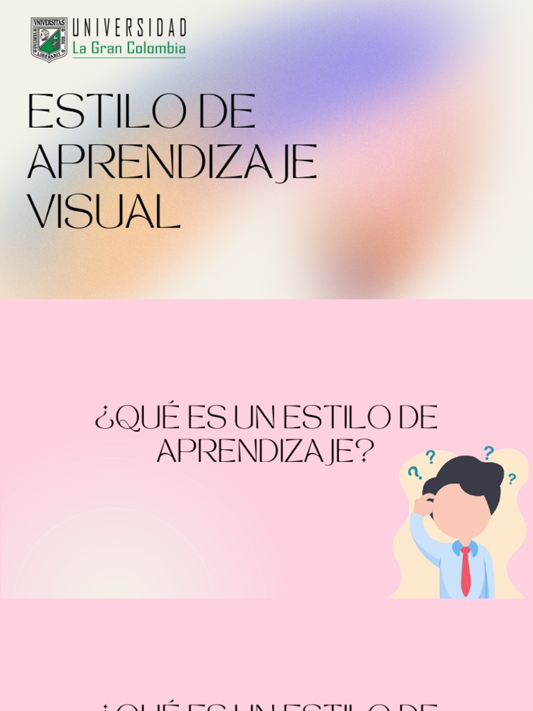 Estilo de Aprendizaje Visual | PDF
