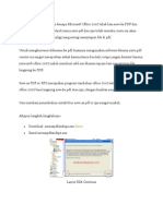 Pernah Kah Anda Bertanya Kenapa Microsoft Office 2007 Tidak Bisa Save Ke PDF Dan XPS