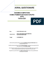 Behavioral Questioner KPK - ASN - NOV 2021 PDF