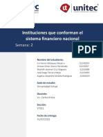 S-2 Tarea 2.1 Instituciones Que Conforman El Sistema Financiero Nacional