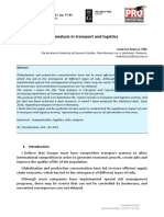 Risk Analysis in Transport and Logistics