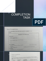 Completion Tasks