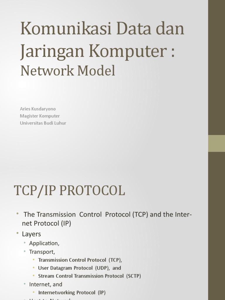 Komunikasi Data Dan Jaringan Komputer - Pertemuan 4 | PDF | Internet ...
