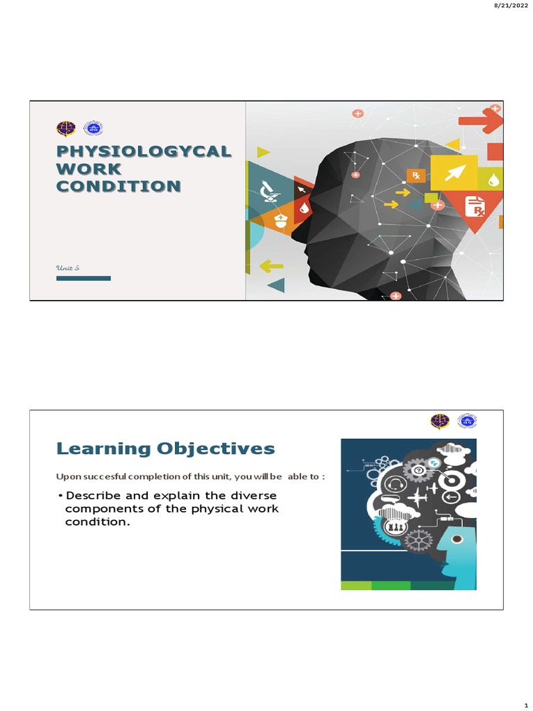 Understanding Physiological Work Conditions | PDF | Sleep | Rapid Eye ...