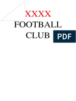 Kertas Kerja Mohon Sumbangan XXXXX Football Club