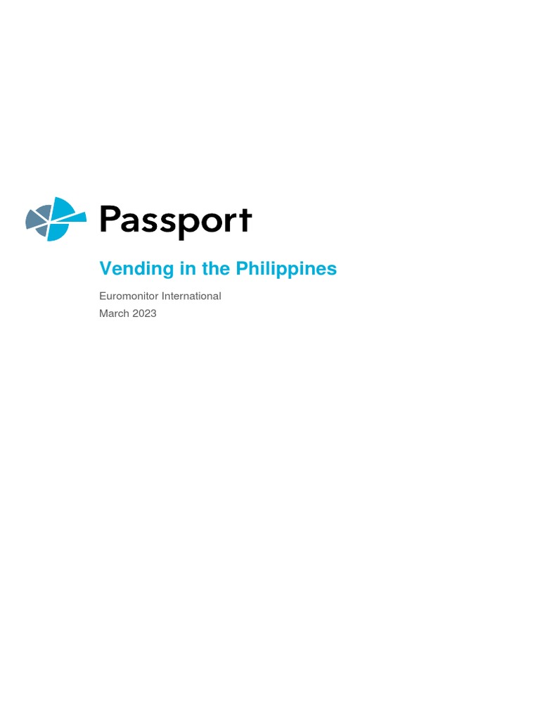 Vending in The Philippines | PDF | Vending Machine | Retail