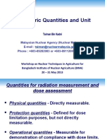 Dosimetric Quantities - Units - BINA