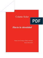 Soler, C. (2015) - Hacia La Identidad - Curso 2014-2015 (Clase I)