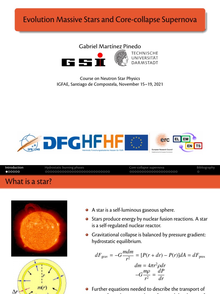 Supernova and Massive Star | PDF