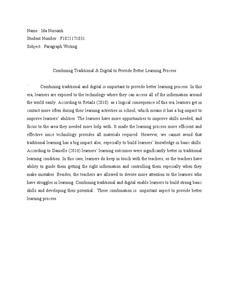 Paragraph Writing | PDF