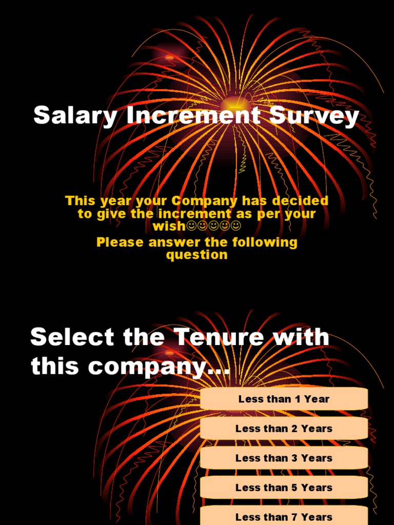Salary Increment Survey - Pps | PDF