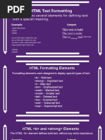 HTML TextFormattingColors