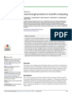 (2017) Wilson Et Al - Good Enough Practices in Scientific Computing