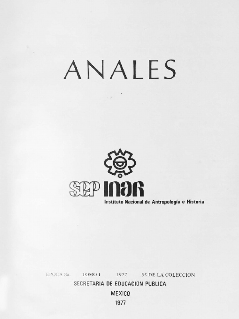 Anales de Antropologia 1977 | PDF