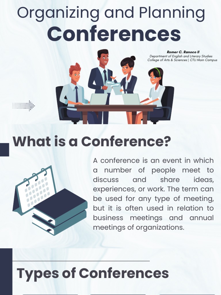 Guide to Organizing Successful Conferences | PDF