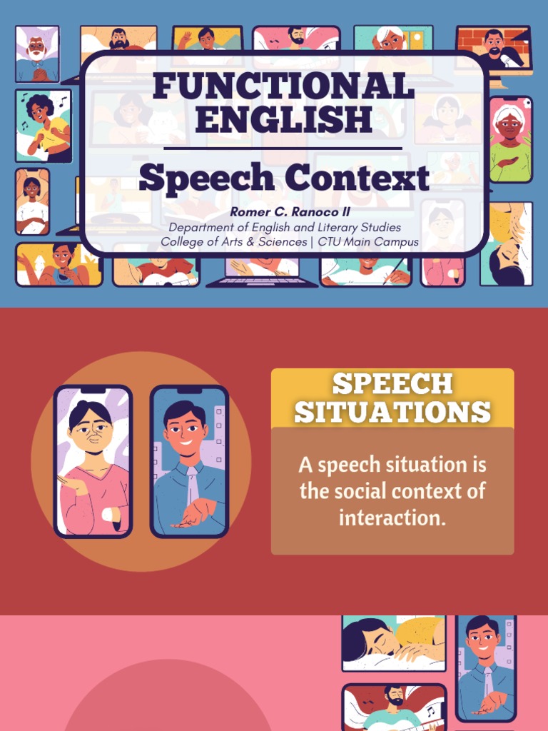 SPEECH CONTEXT FUNCTIONAL ENGLISH PDF