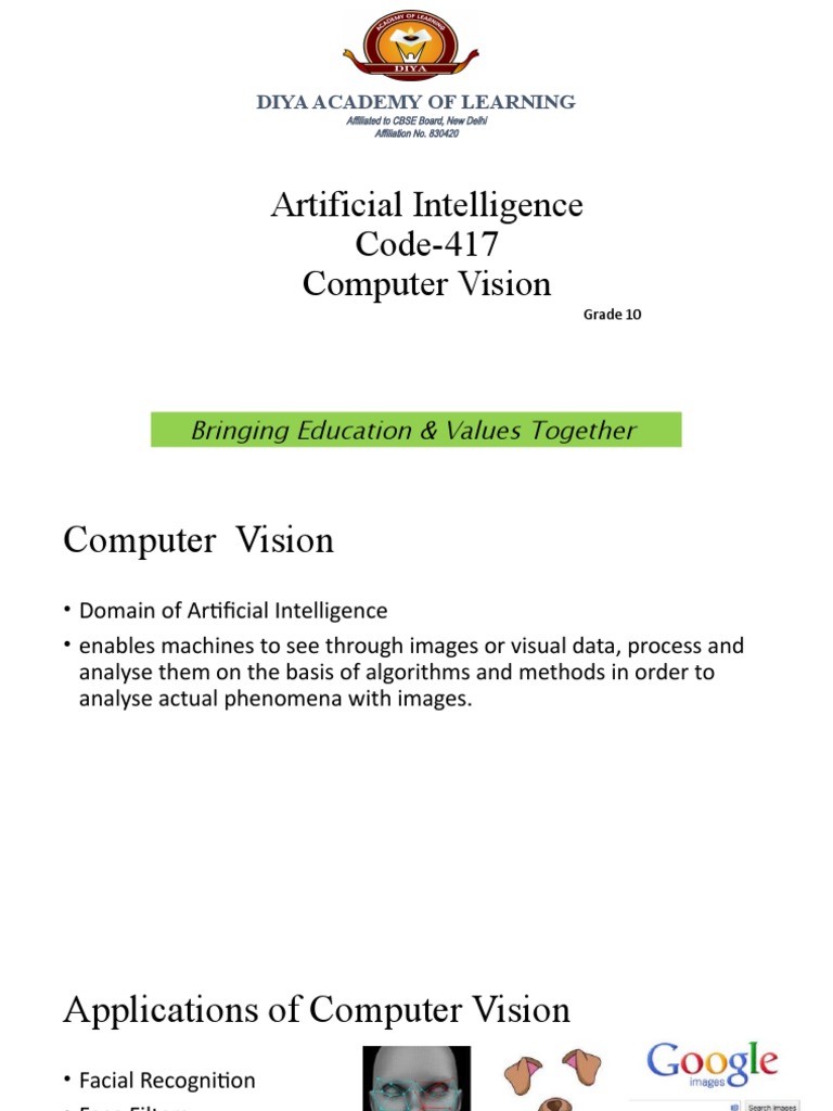 AI-Computer Vision | PDF