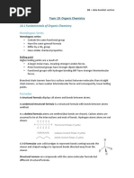 Topic 10 Organic Chemistry