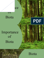 Importance of Biota