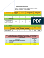 Ampliación de Presupuesto