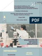 Validacion de Metodos Analiticos