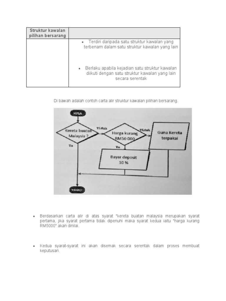 Struktur Kawalan Pilihan Bersarang | PDF