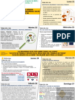 Pláticas Diarias - Semana 34 Del 21 Al 27 de Agosto 2023