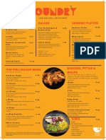 The Foundry Menu