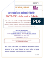 PGCET 2023 Information Bulletin Finalkannada
