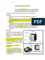 Componentes de Un Tablero Eléctrico