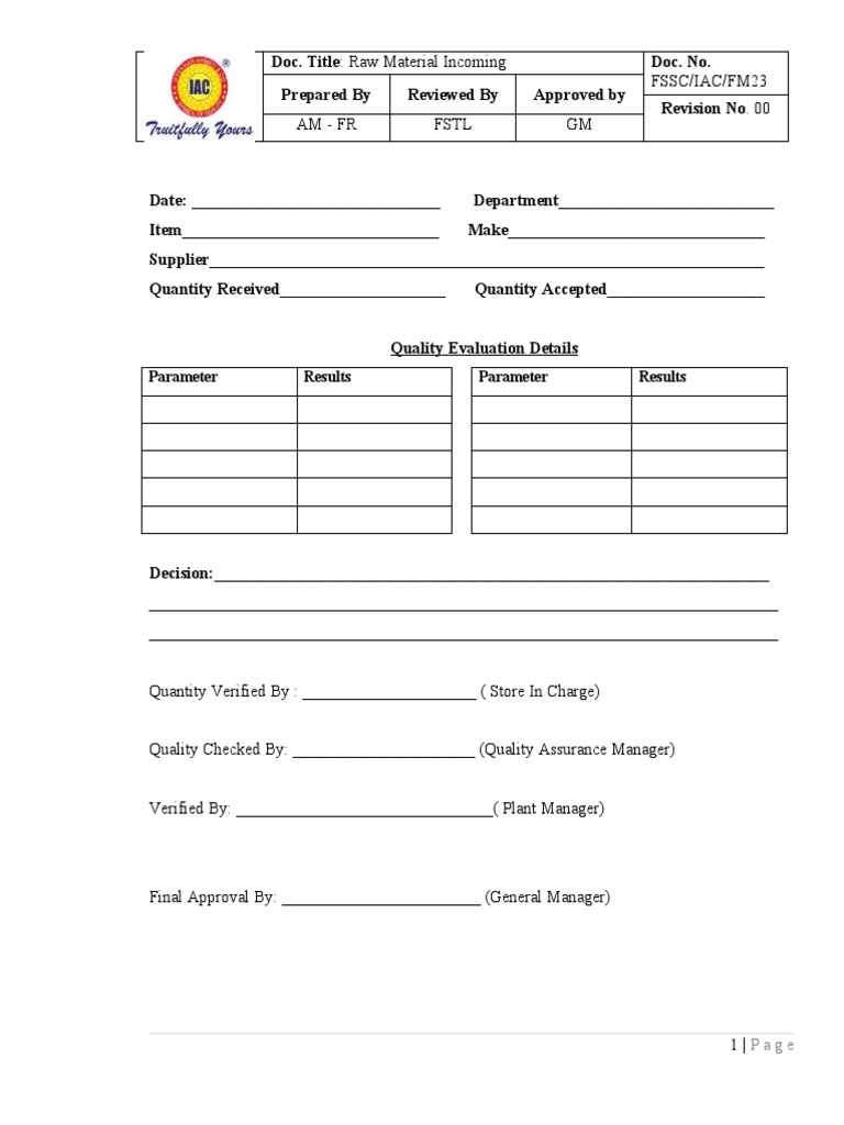 Iac Fm 23 PDF