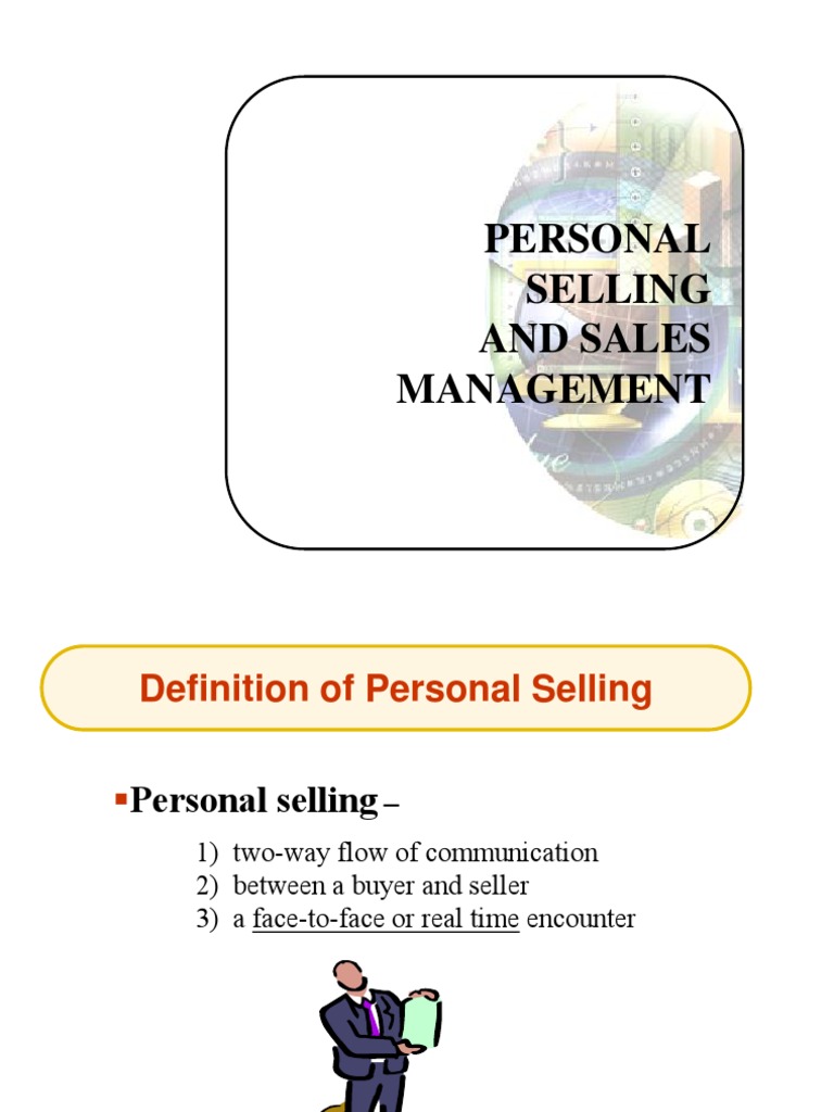 Personal Selling and Sales Management Guide | PDF | Sales | Market ...