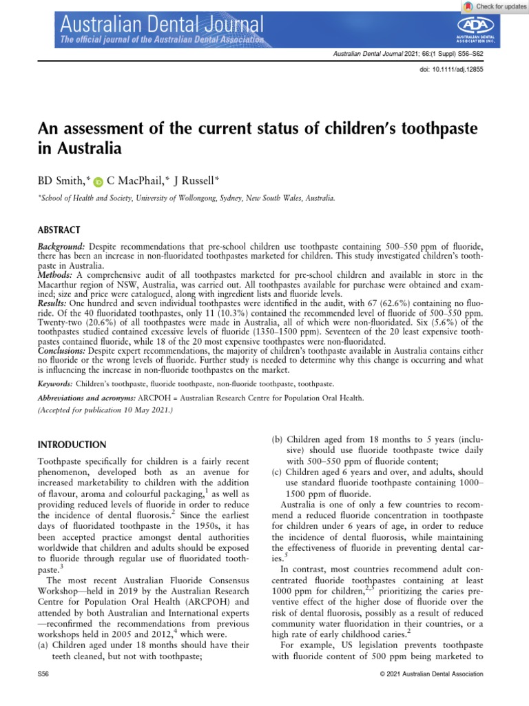 Australian Dental Journal 2021 Smith PDF
