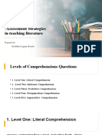 Levels of Comprehension Questions