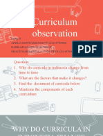 Curriculum Observation Group 9