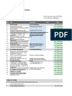 Timeline Project Aqma Skincare Juli 2023