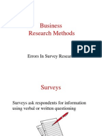 Sampling Errors-MarketReasearch